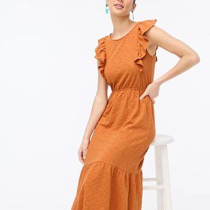 NWT!! JCREW Flutter-sleeve Midi Dress NWT!!